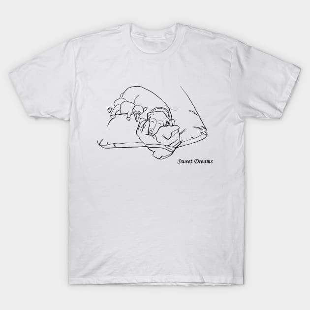 Sweet Dreams Beagle sleeping T-Shirt by Sandraartist